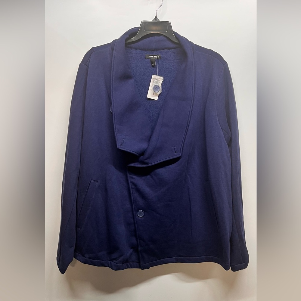 Torrid Fleece Drape Front Jacket
